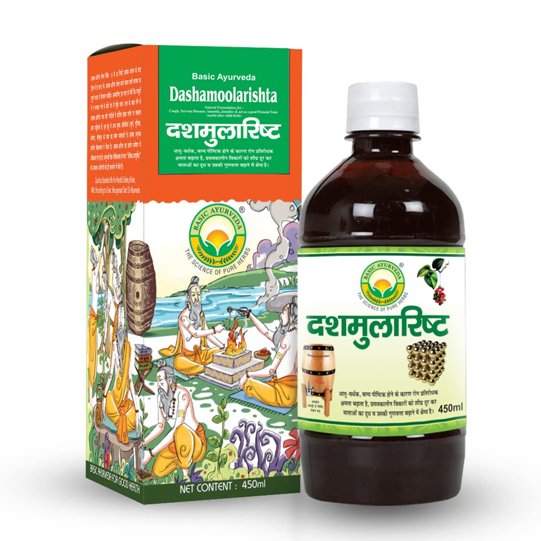 Basic Ayurveda Dashamoolarishta Syrup - 450 ML