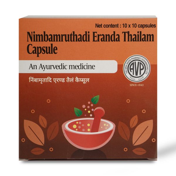 AVP Nimbamruthadi Eranda Thailam Capsule - 100 Nos