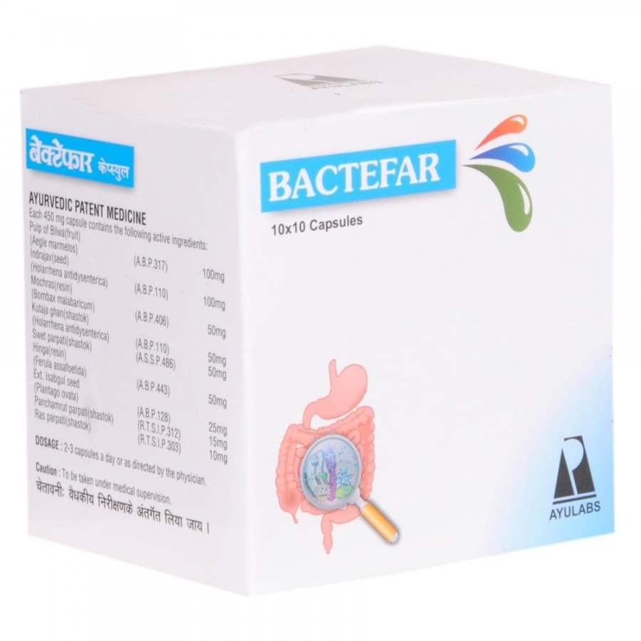 Ayulabs Ayurveda Bactefar Capsules - 100 Tab