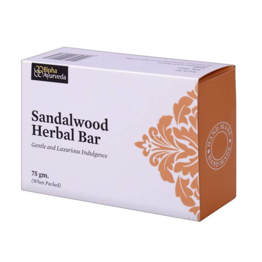 Bipha Ayurveda Sandalwood Herbal Bar - 75 GM