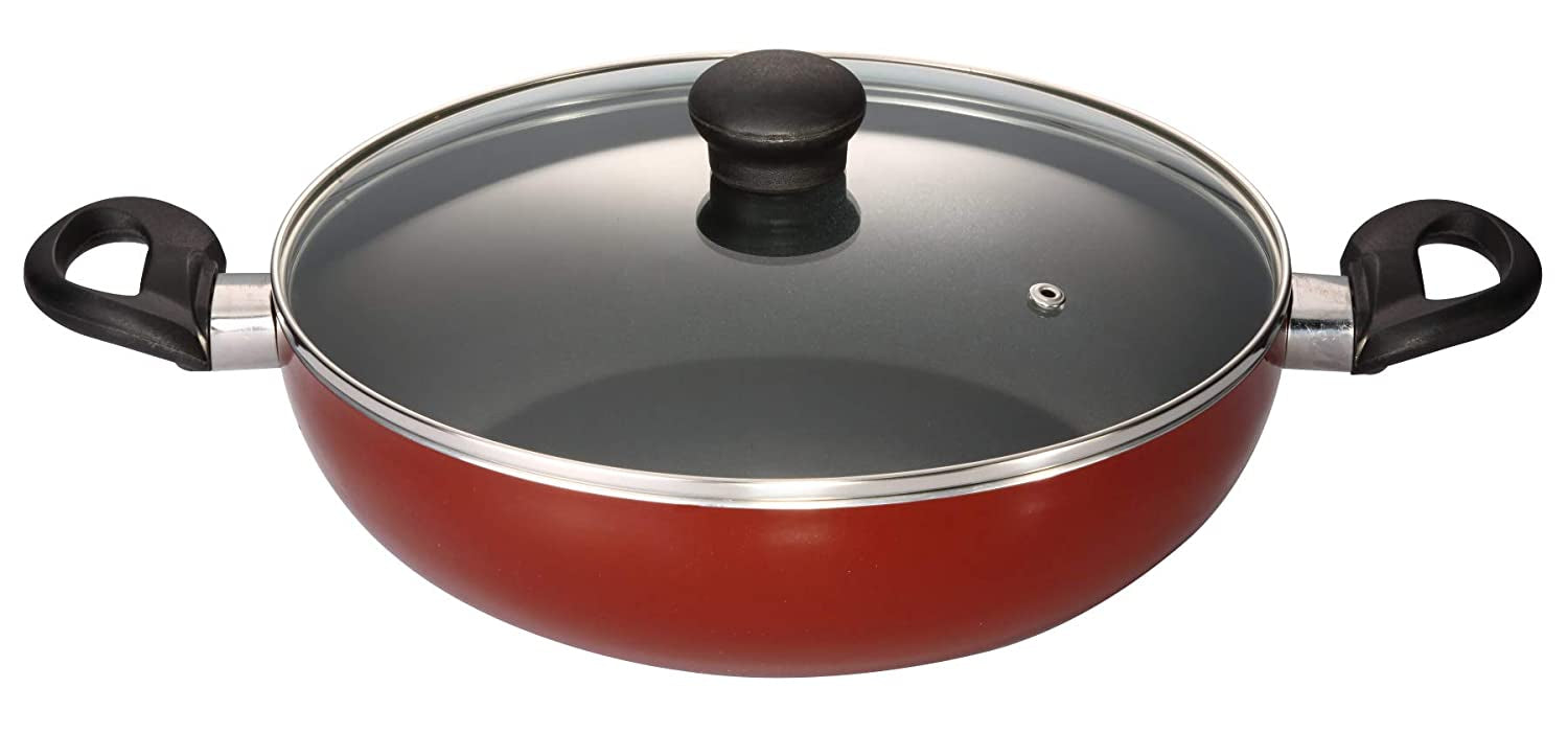 Butterfly Kroma Deluxe Non-Stick Flat Base Kadai - 240 MM