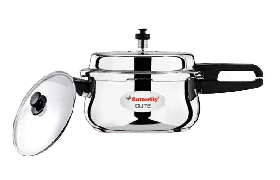 Butterfly Cute Stainless Steel Induction Base Pressure Cooker - 2 l