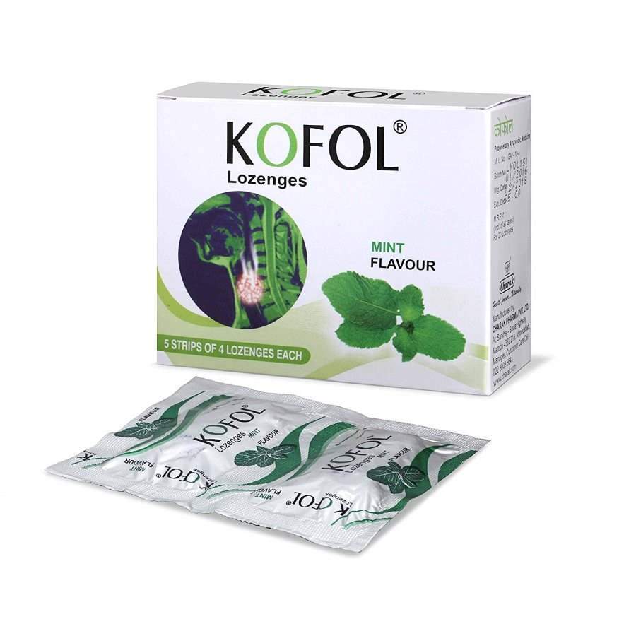 Charak Kofol Lozenges - 36 Count (3 * 12 Count)