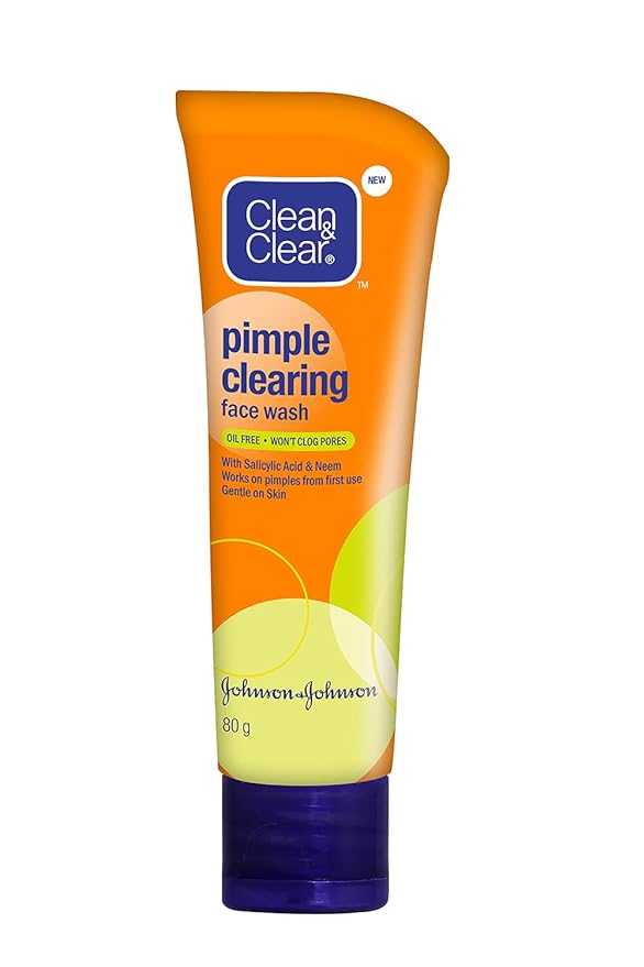 Clean and Clear Face Wash, Pimple Clearing - 80 GM