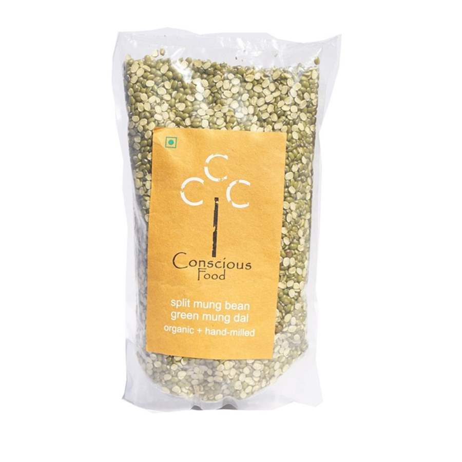 Conscious Food Split Mung Bean (Split Mung Dal) - 500 GM