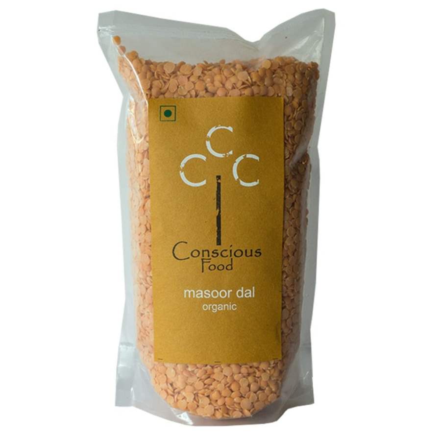 Conscious Food Split Red Lentil (Masoor Dal) - 500 GM