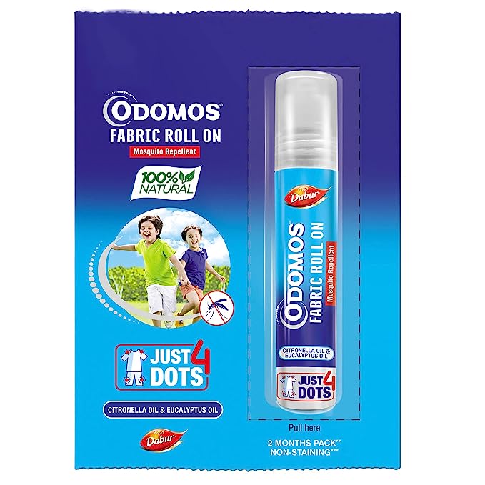 Dabur Odomos Mosquito Repellant Fabric Roll On - 8 ML