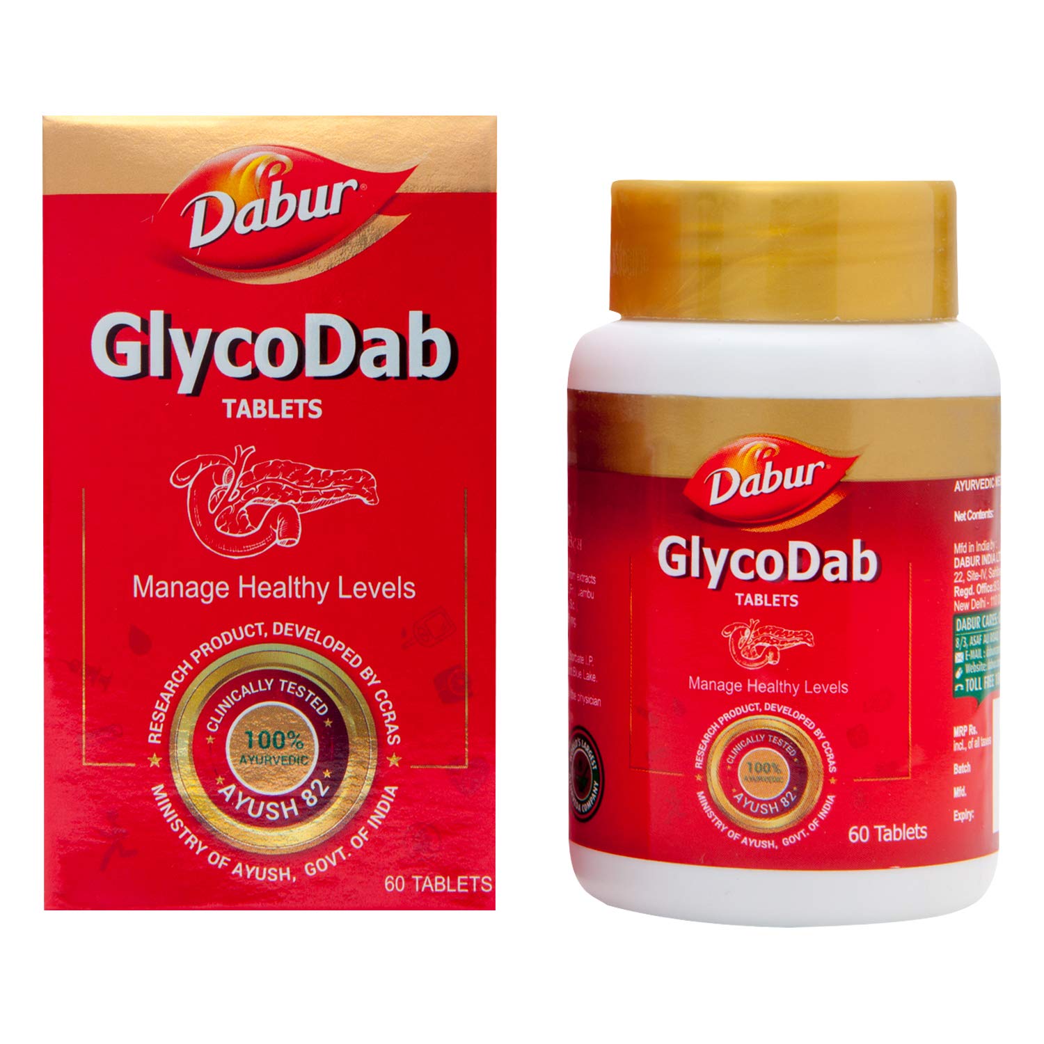 Dabur Glycodab Tablets - 60 Tablets