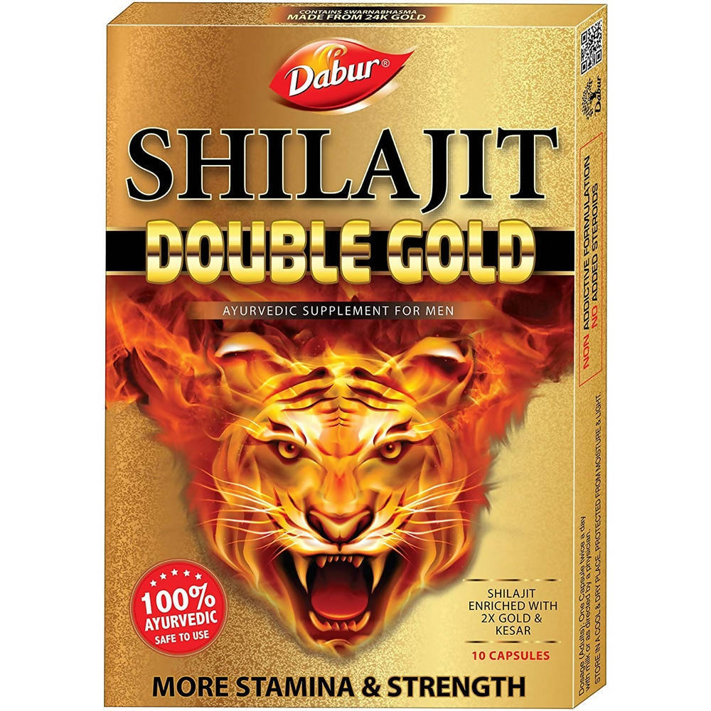 Dabur Shilajit Double Gold Capsules - 10 Capsules