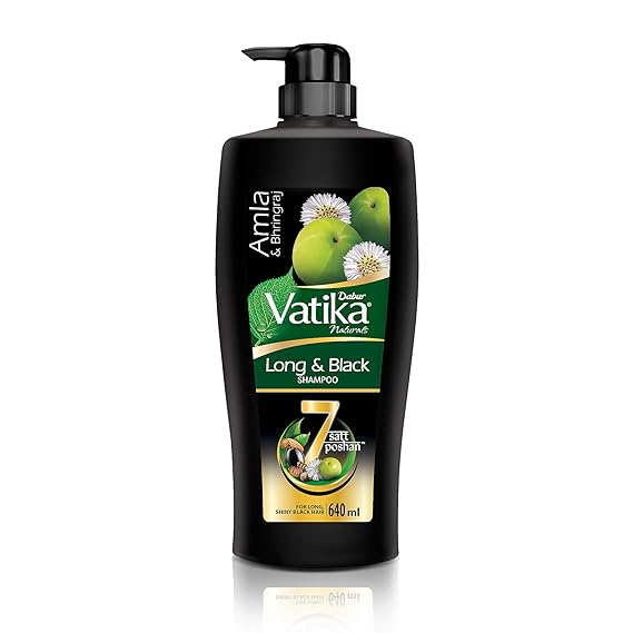 Dabur Vatika Long & Black Shampoo - 640 ML