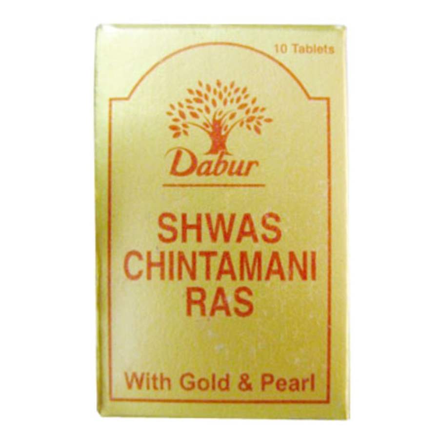 Dabur Shwas Chintamani Ras With Gold Tablets - 10 Tabs