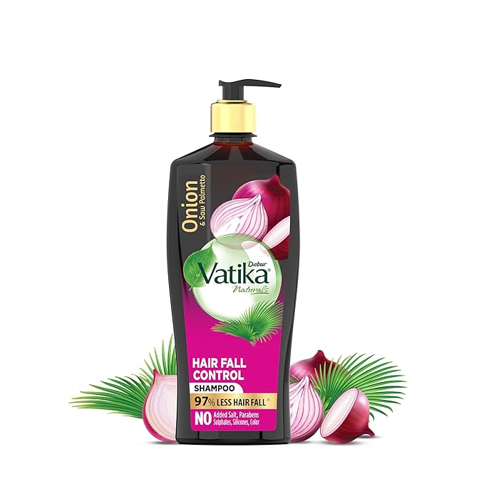 Dabur Vatika Onion Hair Fall Control Shampoo - 640 ML