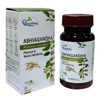 Dhootapapeshwar Ashvagandha Tablet - 60 Tabs