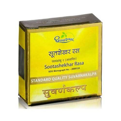 Dhootapapeshwar Sootashekhar Rasa Standard Quality Suvarnakalpa Tablet - 10 Tabs