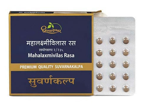 Dhootapapeshwar Mahalaxmivilas Rasa Premium Quality Suvarnakalpa Tablet - 10 Tabs