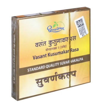 Dhootapapeshwar Vasant Kusumakar Rasa Standard Quality Suvarnakalpa Tablet - 10 Tabs