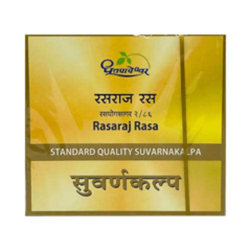 Dhootapapeshwar Rasaraj Rasa Standard Quality Suvarnakalpa Tablet - 10 Tabs