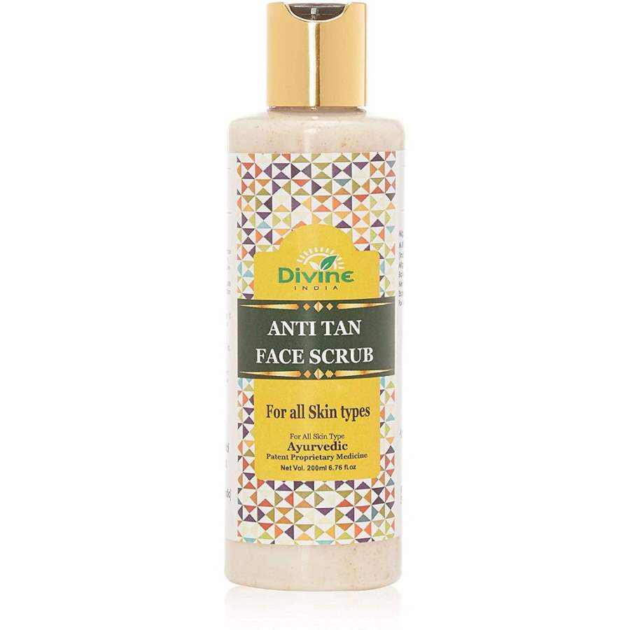 Divine India Anti Tan Face Scrub - 200 ML