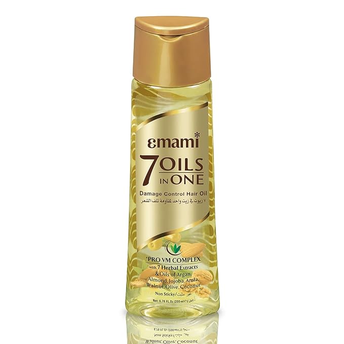 Emami 7 Oils in One Non Sticky Hair Oil Strong Inside, Set Outside - 200 ml