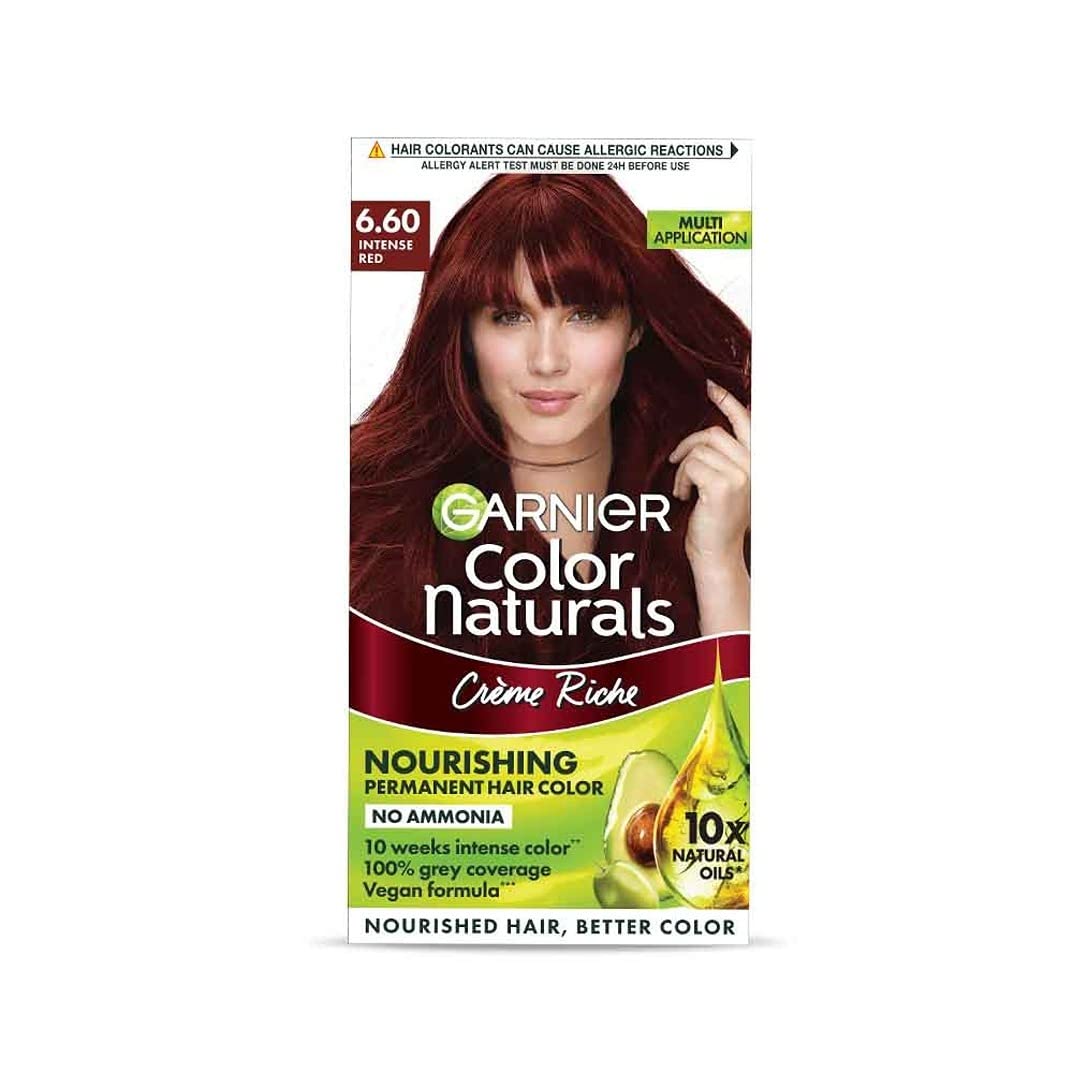 Garnier Hair Colouring Creme Shade: 6.60 Intense Red - 70ml + 60g