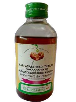 Vaidyaratnam Karpasasthyadi Thailam Chikkanapakam - 200 ML