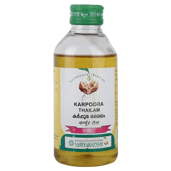 Vaidyaratnam Karpoora Thailam - 200 ML