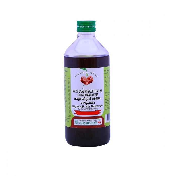 Vaidyaratnam Madhuyashtyadi thailam Chikkanapakam - 200 ML