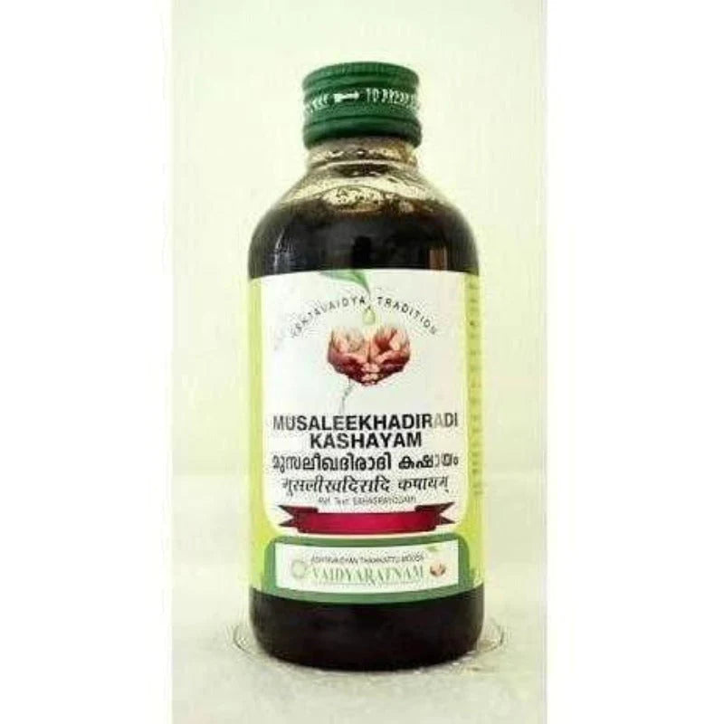 Vaidyaratnam Musaleekhadiradi Kashayam - 200 ML