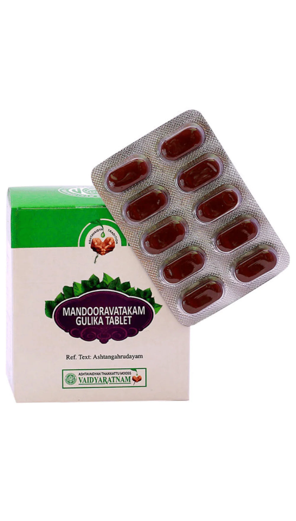 Vaidyaratnam Mandooravatakam Gulika Tablet - 100 Nos