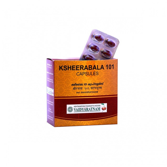 Vaidyaratnam 101 Ksheerabala Soft Gel Capsule - 100 Nos