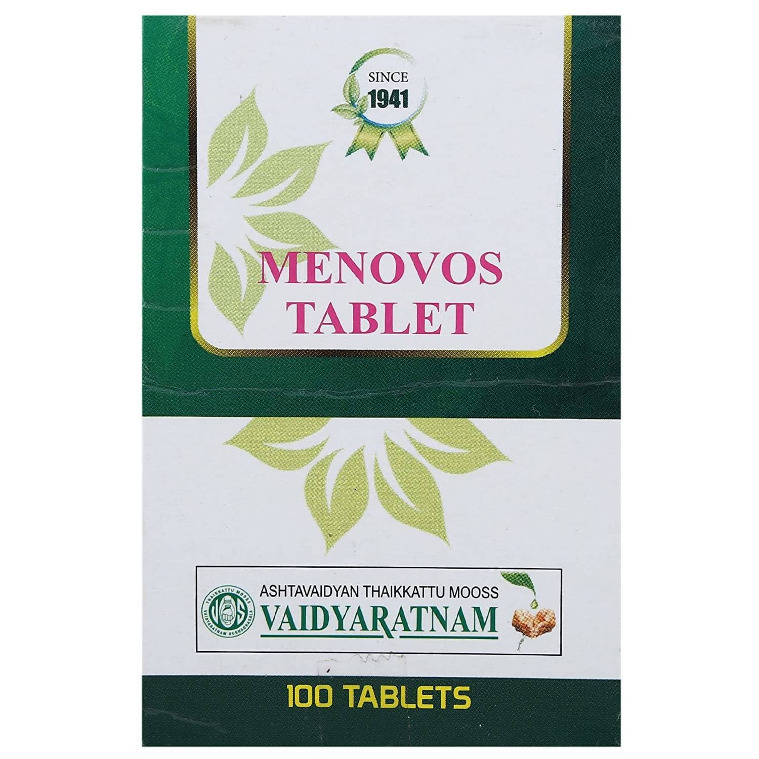 Vaidyaratnam Menovos Tablets - 100 Nos