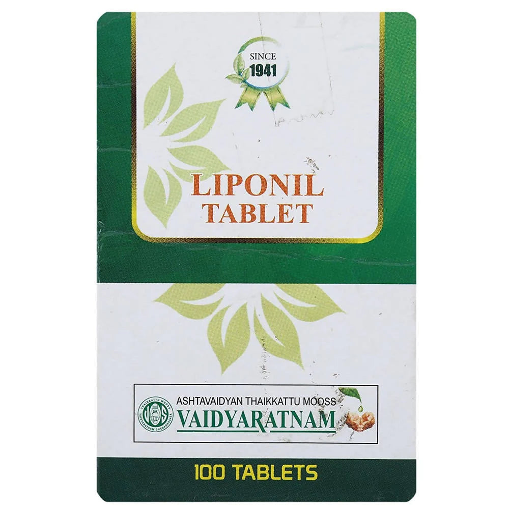 Vaidyaratnam Liponil Tablets - 100 Nos