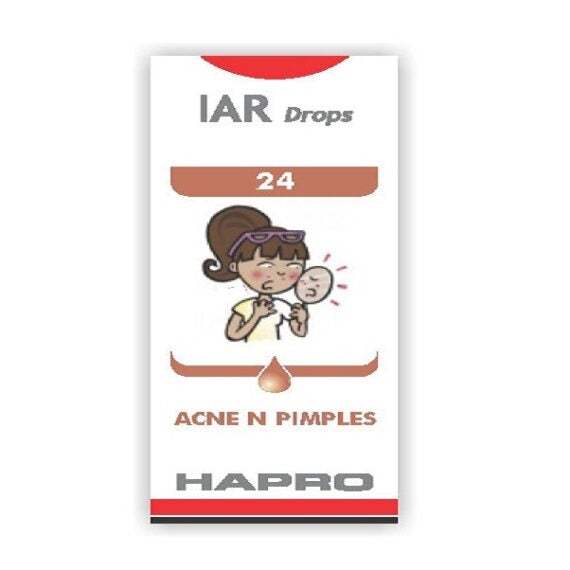 Hapro IAR Drop No. 24 Acne N Pimples Drop - 30 ML