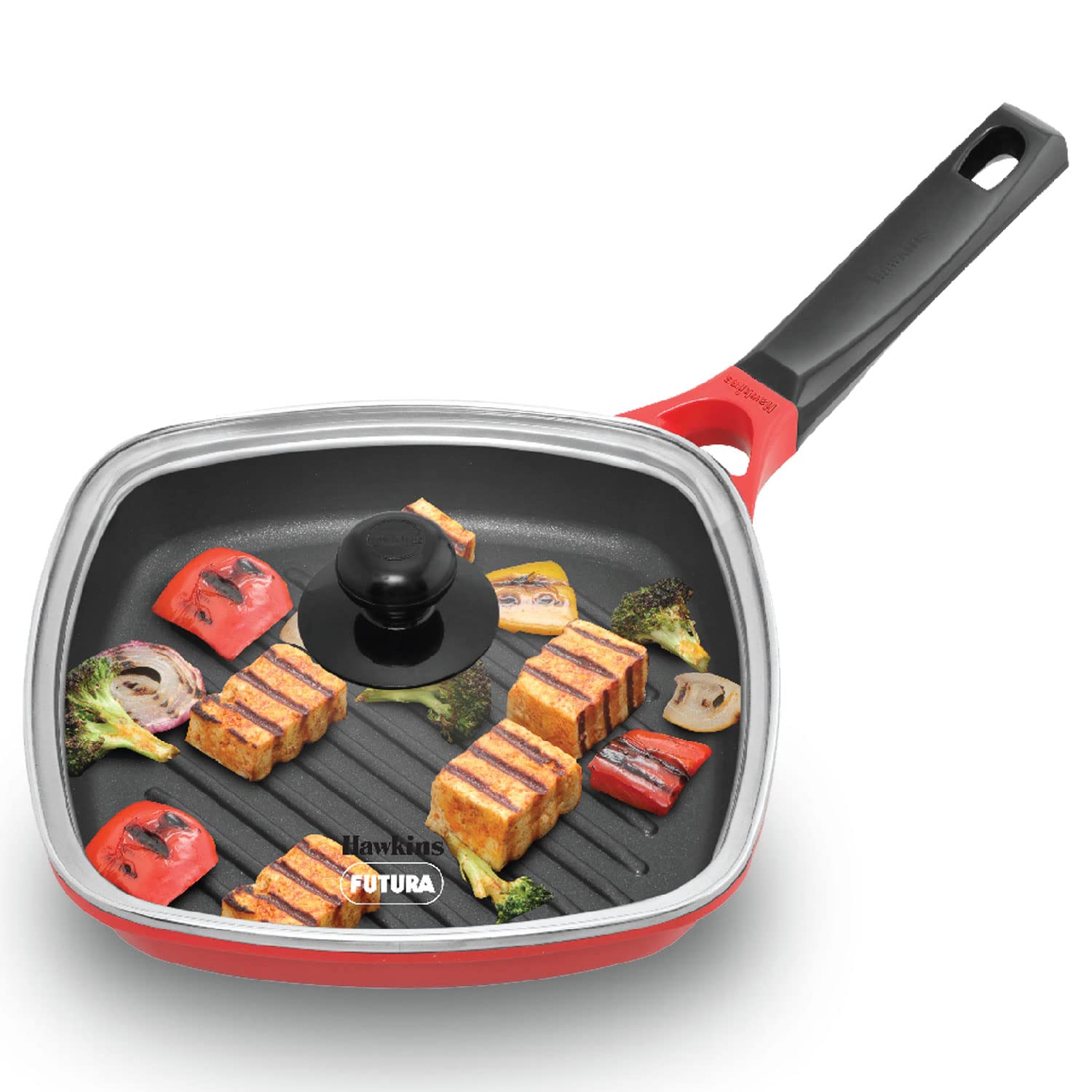 Hawkins Grill Pan with Glass Lid - 26 CM