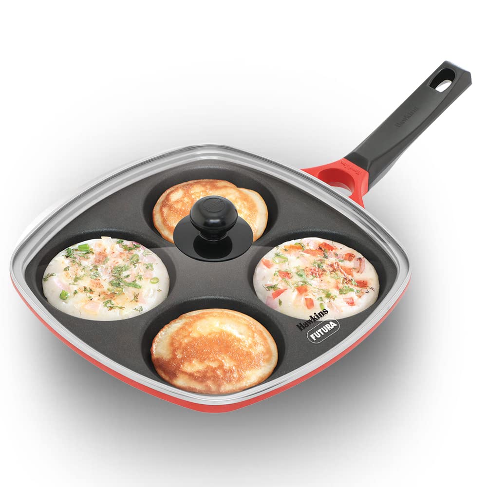 Hawkins Die Cast Multi Snack Pan with Glass Lid - 30 CM