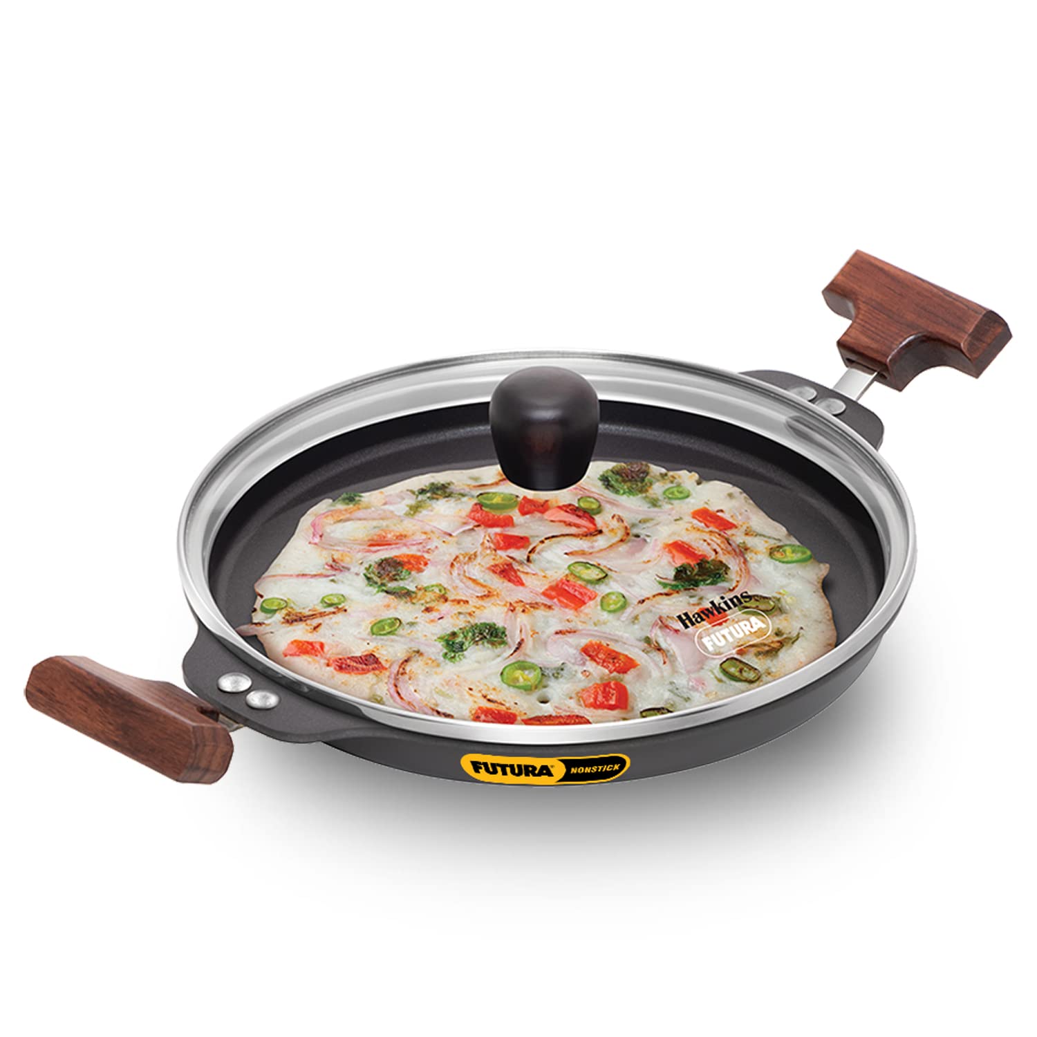 Hawkins Futura Uttapam Pan with Glass Lid  - 24 CM