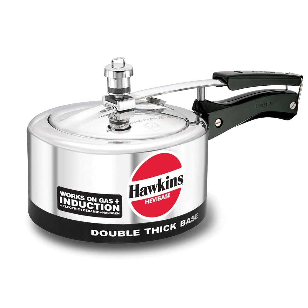 Hawkins Hevibase Aluminium Inner Lid Pressure Cooker - 2 L