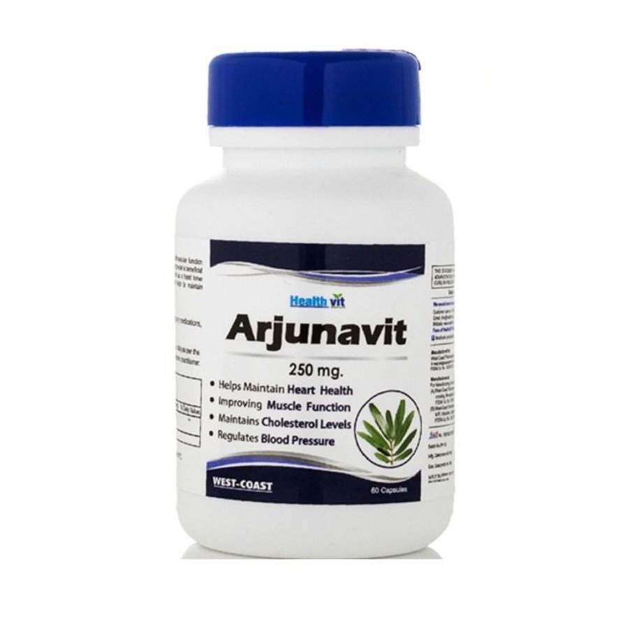 Healthvit Arjunavit Arjuna Powder Capsules - 120 Caps (2 * 60 Caps)