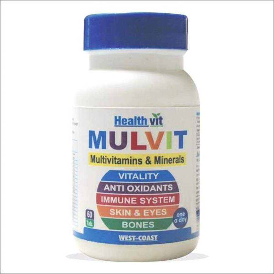 Healthvit Mulvit Multivitamins and Minerals Tablets - 60 Tabs