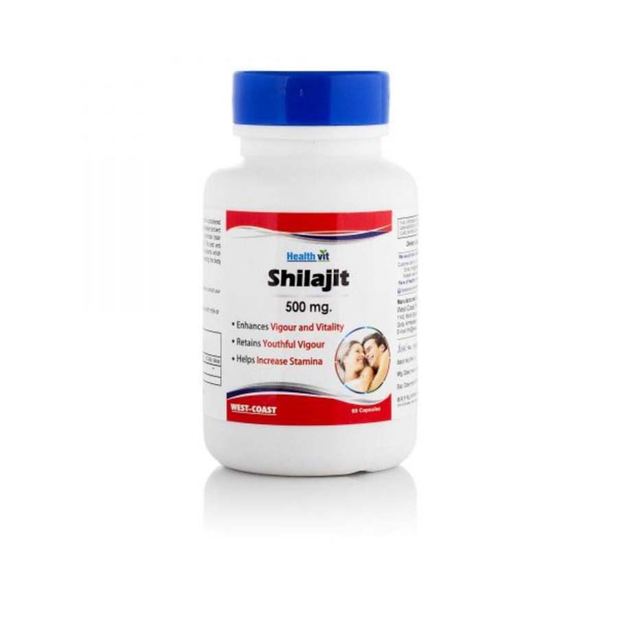 Healthvit Shilajit 60 Capsules Increases Stamina & Sexual Health - 60 Caps