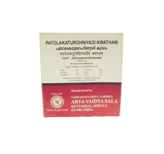 Kottakkal Ayurveda Patolakaturohinyadi Kwatham Tablets - 100 Nos