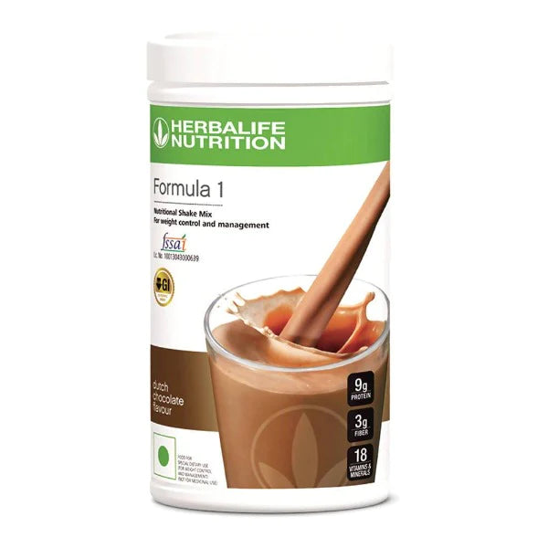 Herbalife Formula 1 Nutritional Shake Mix Dutch Chocolate Flavour - 500 GM