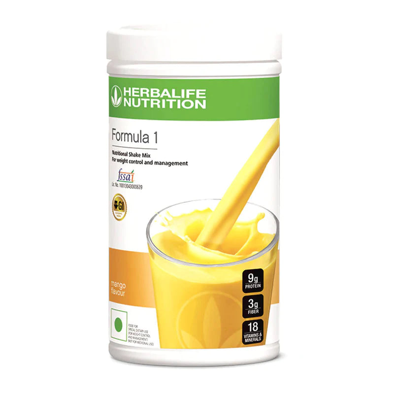 Herbalife Formula 1 Shake for Weight Loss Mango Flavor - 500 GM